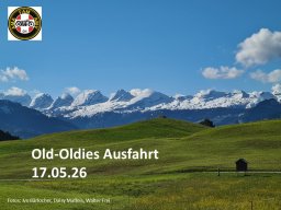 2026 Mai Old-Oldies Ausfahrt